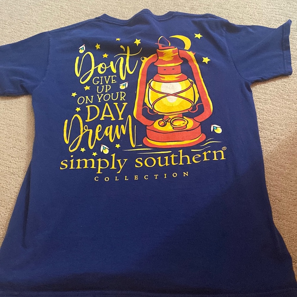 simply southern navy shirt small